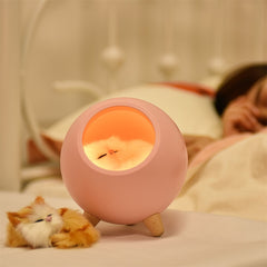 LED Cat Light USB Touch Night light Bionic Cat Room Decoration Lamp